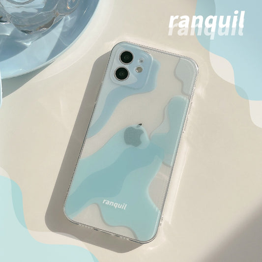 Retro ripple art Japanese Shockproof Phone Case For iPhone 14 13 12 11 Pro Xs Max Xr 7 8 14 Plus Lens Protection Case Cute Cover