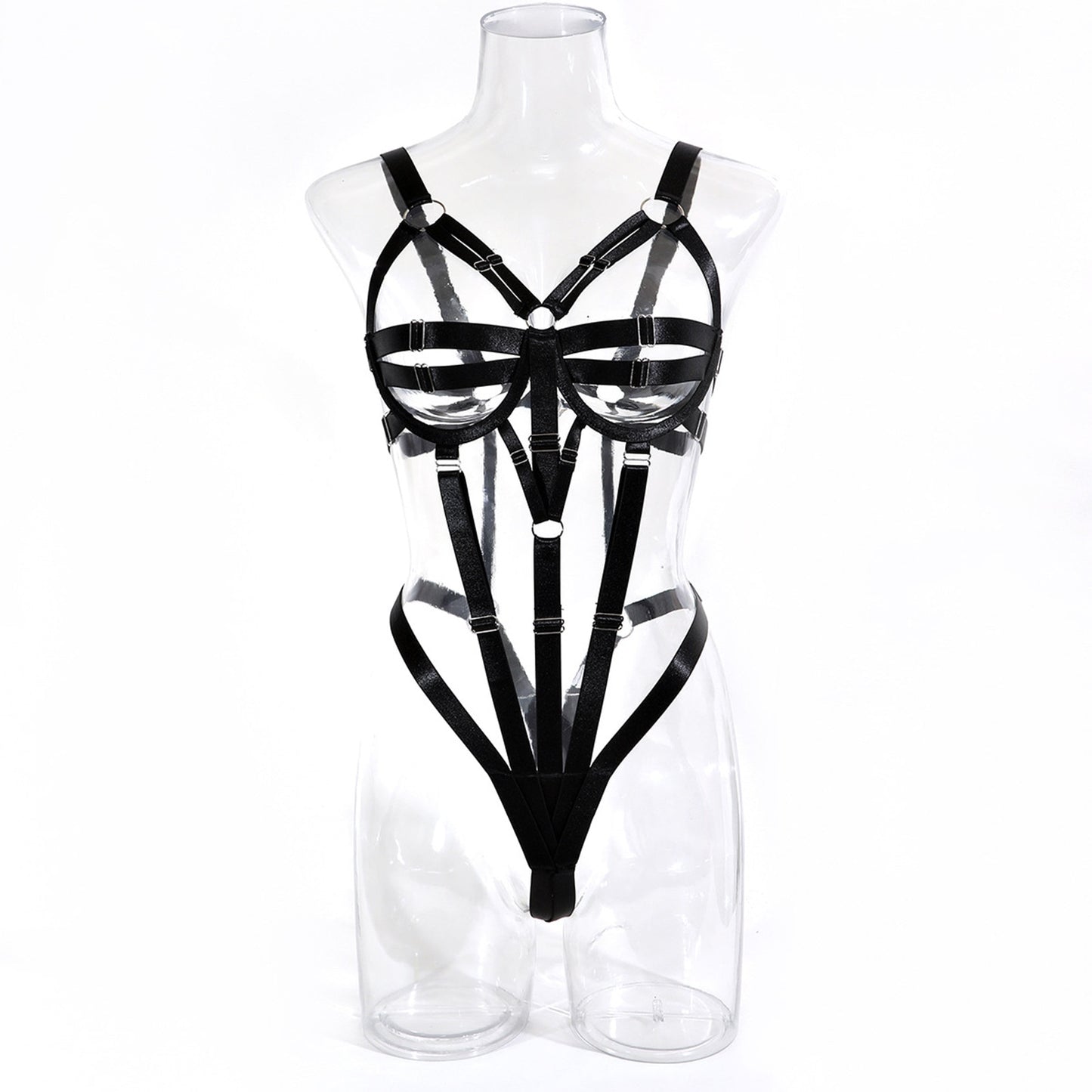 Bandage Underwear Ladies Sexy Harness Bodysuit Stitching Backless Bodysuit Lingerie Woman Bandage Body Cage Goth Bodysuit