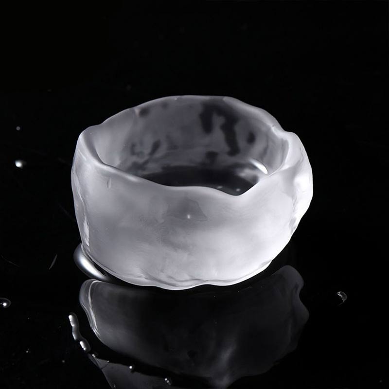 1pc Japanese Style Glass Cup Tasting Transparent/Frozen Tea Cups White Wine Cup Kongfu Master Teacup