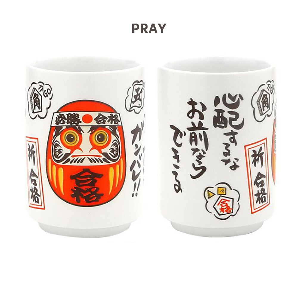 Japanese Impression Ceramic Mugs 300ml Tea Wine Sushi Sake Cup