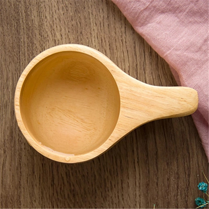 Chinese Portable Wood Coffee Mug Rubber Wooden Tea Milk Cups Water Drinking Mugs Drinkware Handmade Juice Lemon Teacup