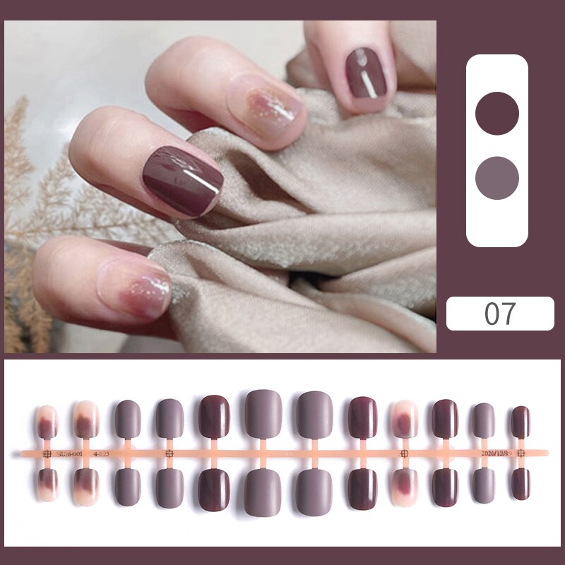 Matte False Nail Tips Solid Color Matte Super Long Coffin False Nail Ballet Press on Nails Tips