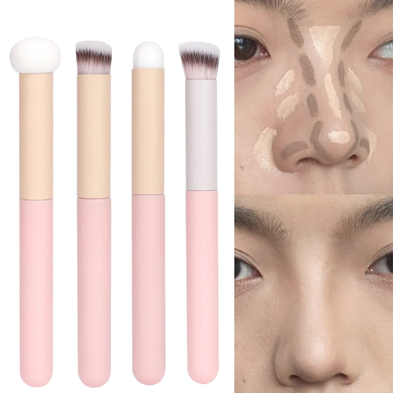 Sponge Concealer Makeup Brushes Lipstick Lip Brush Soft Makeup Powder Puff Wet Dry Use Face Contouring Blending Makeup Brushes