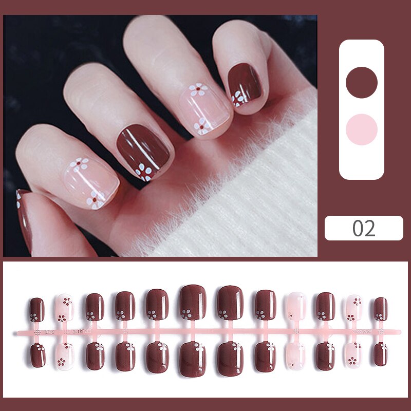 Matte False Nail Tips Solid Color Matte Super Long Coffin False Nail Ballet Press on Nails Tips