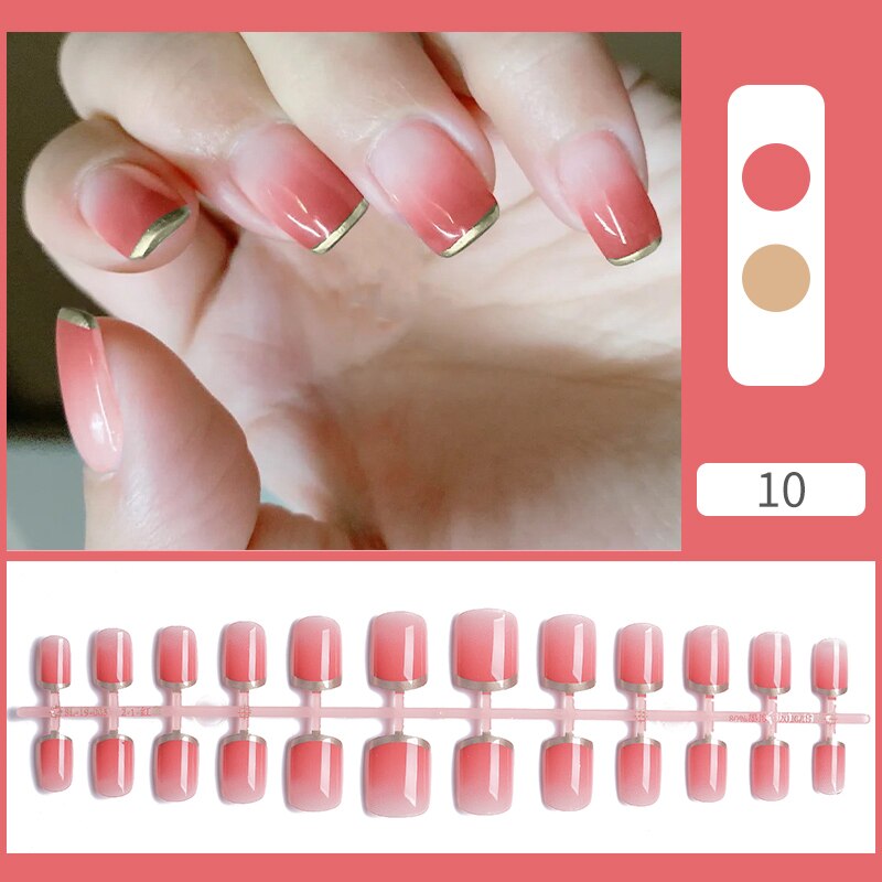 Matte False Nail Tips Solid Color Matte Super Long Coffin False Nail Ballet Press on Nails Tips