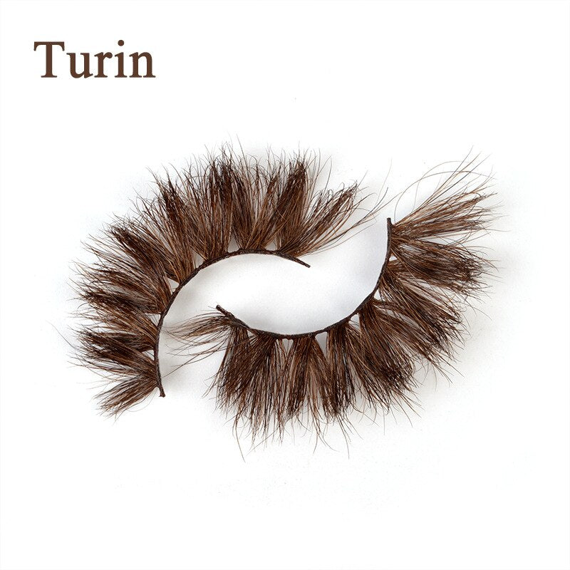 Mink Brown Lashes Extensions Colored Cat Eyelashes Natural Wispy Short Fake Eyelashes Maquiagem Faux Cils