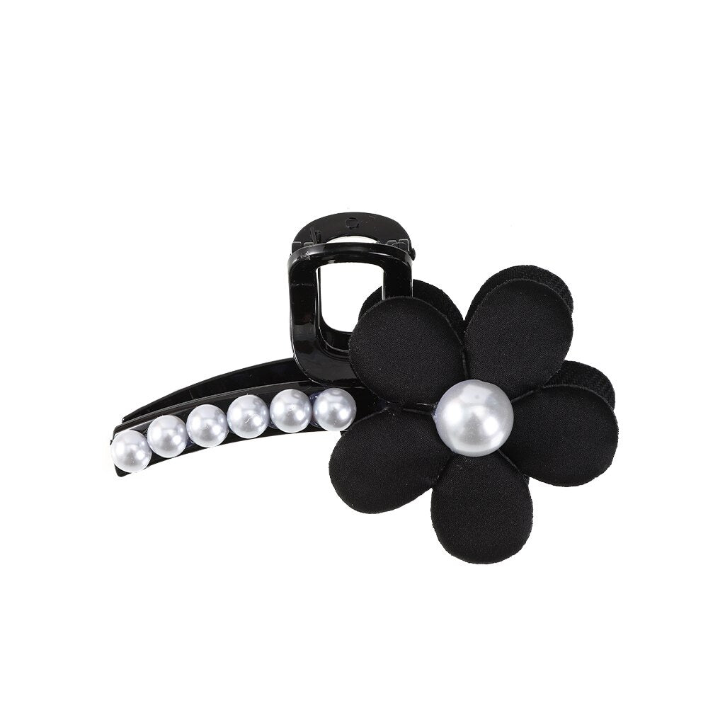 Knitted Floral Hair Claw Clips Hair Clamp Flower Hair Clip Hairpin Headdress Accessories