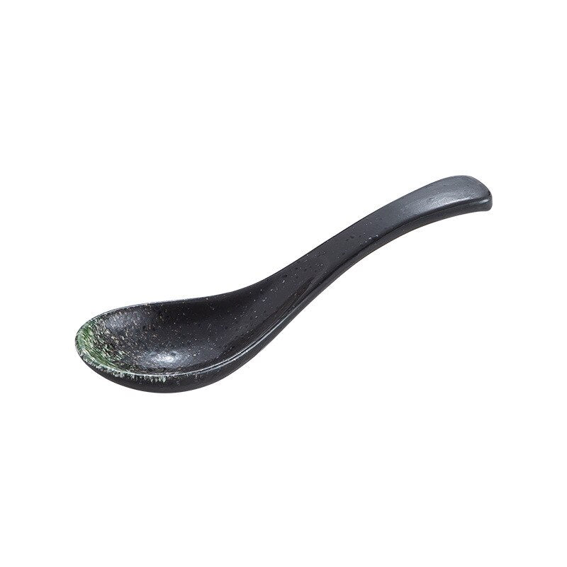 1pcs Creative Japanese Ceramic Spoon Kitchen Cooking Utensil Healthy Retro Style Tool Soup Teaspoon