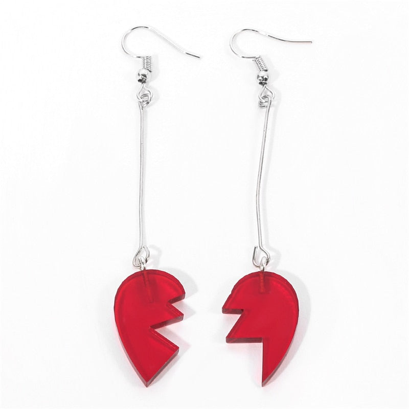 Bizarre Adventure Jean Pierre Polnareff Earrings Earring Cosplay Prop Anime Personality Heart-shaped Cherry Earrings