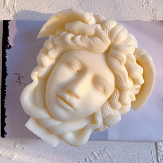 Medusa Bust Candle Mold Greek Sculpture Wax Silicone Mould